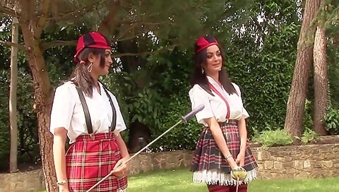 Alice A Fairy Love Tale : 3 Hot Chicks Have Sex With 2 Guys Outdoors