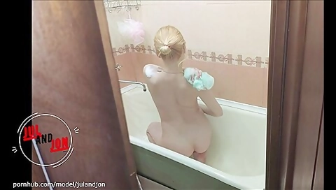 Girl Come To Her Friend And Hard Fucked In Ass. Before, She Masturbate In Bathroom. 60fps, Julandjon